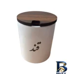 نمای کناری جای ادویه طرح قند با درب چوبی پروفایل و ساختار