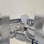 نمای کناری سبد پیک نیک صدف مدل ۸۴ پارچه مناسب ۸ نفره پروفایل و ساختار