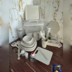 نمای کناری سبد پیک نیک صدف مدل ۶ نفره ۷۲ پارچه پروفایل و ساختار