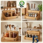 نمای کناری باکس نظم دهنده مانی آرا مدل STND_۰۰۲ طرح تمام چوب اصل پروفایل و ساختار