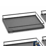 نمای کناری نظم دهنده کابینت هایگلد مدل مجیک کرنر راست بازشو 101036 مجموعه ۴ عددی پروفایل و ساختار