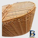 نمای کناری سبد پیک نیک مدل هایدی با طراحی بیضی پروفایل و ساختار