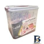 نمای کناری سبد پیک نیک ۳۴ پارچه صدف مدل صبحانه خوری کد s۳۴ اصل پروفایل و ساختار