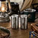 نمای کناری ست فلفل پاش و نمک مدل استیل انگشتی مجموعه ۲ عددی پروفایل و ساختار