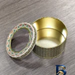 نمای کناری ظرف زعفران و ادویه مدل خاتم کد KH-EX۲ بسته ۳ عددی اصل پروفایل جعبه و مهرکاری