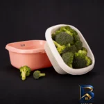 نمای کناری ست لگن و آبکش بانیس مدل الینا مجموعه 8 عددی پروفایل و ساختار