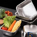 نمای کناری آبکش مدل مربع مجموعه ۴ عددی اصل پروفایل و ساختار