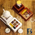نمای کناری جعبه دمنوش دکورستیک مدل جانان کد 1003 پروفایل و ساختار