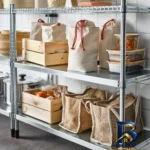 نمای کناری ارگانایزر آشپزخانه ایکیا مدل GULRISMOTT کد 005.817.96 بسته ۲ عددی پروفایل و ساختار