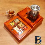 نمای جزئیات جعبه دمنوش و چای کیسه ای مدل وارمر پله کد 2001 پرداخت و جزئیات مواد