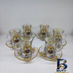 نمای کناری سرویس چای خوری ۱۲ پارچه مدل شاه عباسی پروفایل و ساختار