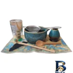 نمای کناری سرویس چای خوری ۷ تکه ۴ نفره مدل ماچا کد ۵۵-۱ پروفایل و ساختار