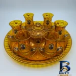 نمای کناری سرویس چای خوری ۱۵ پارچه ۶ نفره مدل شاه عباسی پروفایل و ساختار