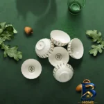 نمای کناری پیاله گلدکیش طرح رویسا کد GK۷۰۱۱۳۷-۲ بسته ۶ عددی اصل پروفایل و ساختار