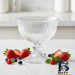 نمای کناری بستنی خوری پایه دار طرح خطی مجموعه ۶ عددی پروفایل و ساختار