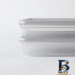 نمای کناری ظرف نگهدارنده پلاستیکی مادام کوکو مدل Boonn برای یخچال بسته ۲ عددی پروفایل و ساختار