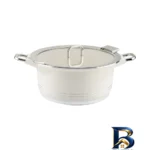 نمای جزئیات سرویس قابلمه و تابه گرانیت ۲۵ پارچه ام جی اس مدل B کد GB۲۵۱۴ اصل پرداخت و جزئیات مواد