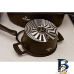 نمای بسته بندی سرویس پخت و پز ۱۹ پارچه راکلند مدل آلمانی جزئیات برچسب و پرداخت بسته