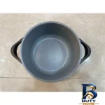 نمای جلو قابلمه ای تی سی با روکش گرانیتی و دستگیره فلزی طراحی و جزئیات کلیدی