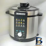 نمای جلو زودپز برقی ۶ لیتری هنریچ مدل GS -1360 طراحی و جزئیات کلیدی