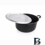 نمای جلو قابلمه گرانیت آذین مدل کلاسیک با طراحی نچسب طراحی و جزئیات کلیدی