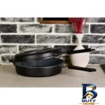 نمای جلو تابه رژیمی ام جی اس دورو با قابلیت گریل طراحی و جزئیات کلیدی