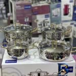 نمای جلو سرویس پخت و پز ۸ پارچه کرکماز مدل A۱۹۶۳-۲ اصل طراحی و جزئیات کلیدی
