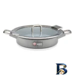 نمای جلو سرویس قابلمه و تابه گرانیت ۲۵ پارچه ام جی اس مدل B کد GB۲۵۱۴ اصل طراحی و جزئیات کلیدی