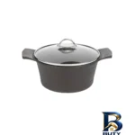 نمای جلو سرویس قابلمه گرانیتی ۸ پارچه هدیه مدل آلفا کلاسیک طراحی و جزئیات کلیدی