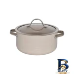 نمای جلو سرویس قابلمه و تابه گرانیت ۷ پارچه کرکماز مدل 2-2619 طراحی و جزئیات کلیدی