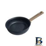 نمای جلو سرویس قابلمه و تابه گرانیتی ۱۸ پارچه بالنتین مدل لبخند طراحی و جزئیات کلیدی