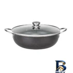 نمای جلو سرویس قابلمه و تابه گرانیتی 8 پارچه مدل آلیمان طراحی و جزئیات کلیدی