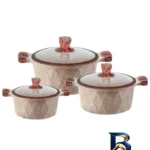 نمای جلو سرویس پخت و پز شش پارچه زیو مدل Z-۸۱۷۰-۲۲ اصل طراحی و جزئیات کلیدی