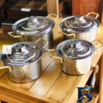 نمای جلو قابلمه روحی 8 پارچه مدل موج کد gggf طراحی و جزئیات کلیدی