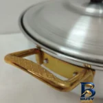 نمای جلو سرویس تابه ۸ پارچه آلومین مدل SA-DT شفق طراحی و جزئیات کلیدی