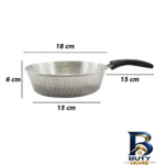 نمای جلو سرویس تابه 3 پارچه مدل چکشی روحی کد 18-20-26 طراحی و جزئیات کلیدی