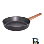نمای جلو سرویس قابلمه و تابه گرانیتی ۱۲ پارچه گری پن مدل دسته چوبی طراحی و جزئیات کلیدی