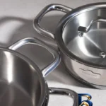 نمای جلو سرویس تابه استیل ۶ پارچه مادام کوکو مدل Luna طراحی و جزئیات کلیدی