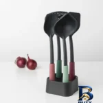 نمای جلو سرویس ملاقه و کفگیر 5 پارچه برابانتیا کد 123184 طراحی و جزئیات کلیدی