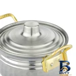 نمای جلو سرویس قابلمه ۱۴ پارچه میرزا مدل عروس طراحی و جزئیات کلیدی