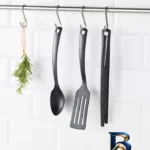 نمای جلو سرویس کفگیر و ملاقه ۳ پارچه ایکیا مدل GN-۴۱ اصل طراحی و جزئیات کلیدی