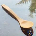 نمای جلو سرویس کفگیر و ملاقه ۷ پارچه چوبلمه مدل Z۷ اصل برچسب کیسه و وزن