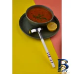 نمای جلو کفگیر و ملاقه طرح گرد سی اند اس طراحی و جزئیات کلیدی