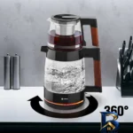 نمای جلو چای ساز روی هم اسنوا مدل STM-GS۱۶۵۰WE اصل طراحی و جزئیات کلیدی