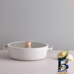 نمای جلو تابه نیوفلیم نچسب با طراحی مناسب و ظرفیت طراحی و جزئیات کلیدی