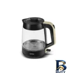 نمای جلو چای ساز روی هم کاراجا مدل Glass Tea XL طراحی و جزئیات کلیدی