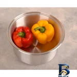 نمای جلو قابلمه آلومینیومی روحی با کیفیت بالا طراحی و جزئیات کلیدی