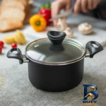 نمای جلو قابلمه تکنو آنتیک با روکش گرانیت طراحی و جزئیات کلیدی