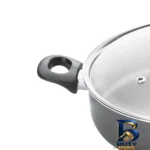 نمای کناری تابه تک ظرف کلاسیک با روکش گرانیت و در شیشه ای پروفایل و ساختار
