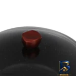 نمای جلو قابلمه گرانیت زرساب مدل جولیانا برچسب کیسه و وزن